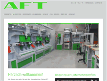 Tablet Screenshot of aft-international.de